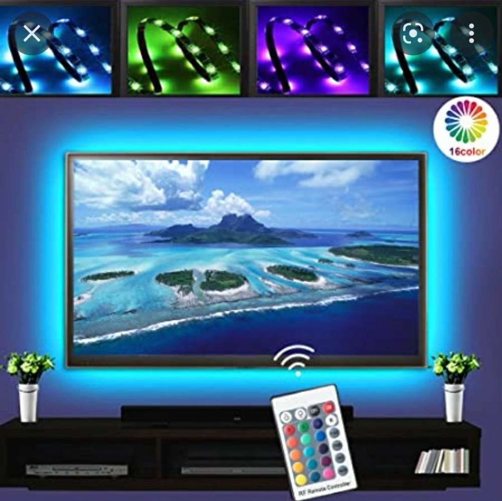COPY - American Dreams TV LED color changing  string Mood light with remote